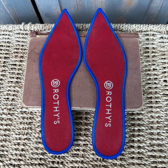 Rothy's The Point Flat Chili Red Sz 9.5 - Picture 12 of 15